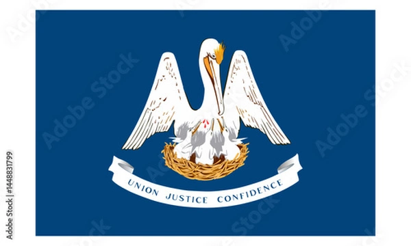 Fototapeta Louisiana state flag