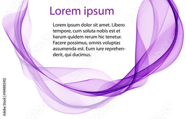 Fototapeta Abstract background with purple wave
