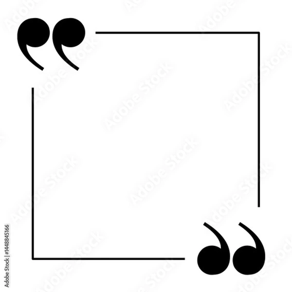 Fototapeta Empty speech bubbles and quotes bubbles. Transparent background. 