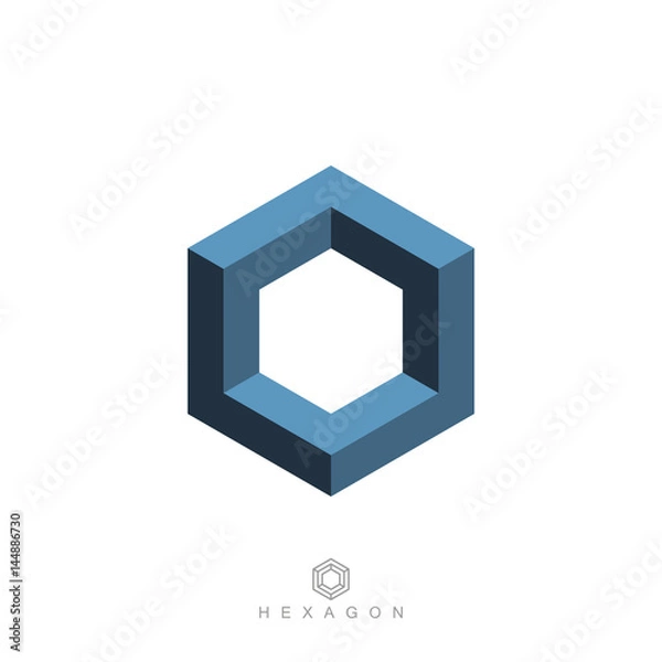 Obraz hexagon symbol