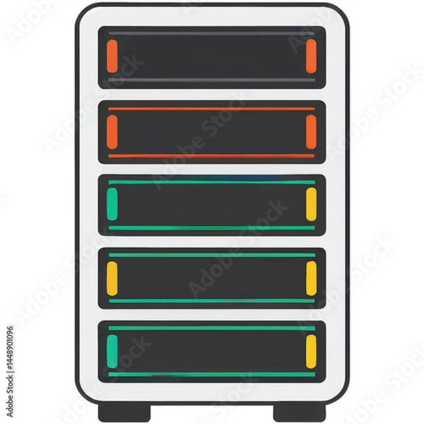 Fototapeta Modulares Regalsystem Design Element