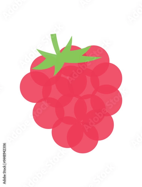 Fototapeta Art abstract grape or berry with blank background