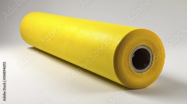 Fototapeta Bright yellow bookmark rectangle isolated on white background - books study knowledge shape