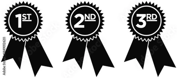 Obraz Ribbons 1st 2nd 3rd