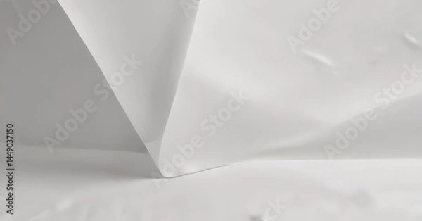 Fototapeta Luxurious matte white paper texture, subtle sheen ,  elegant,  backdrop,  light