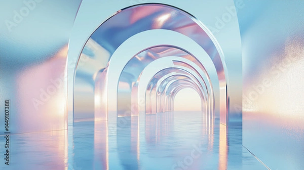 Obraz Futuristic Metallic Structure
未来的な金属アーチ構造