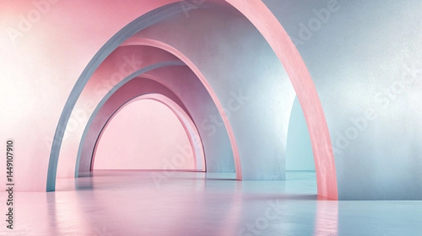 Obraz Futuristic Metallic Structure
未来的な金属アーチ構造