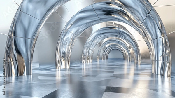 Obraz Futuristic Metallic Structure
未来的な金属アーチ構造