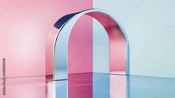 Obraz Futuristic Metallic Structure
未来的な金属アーチ構造