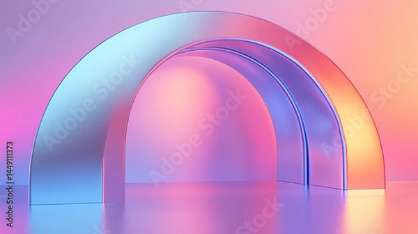 Obraz Futuristic Metallic Structure
未来的な金属アーチ構造