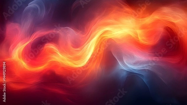 Obraz Abstract flowing colors create an otherworldly and dynamic nebula effect