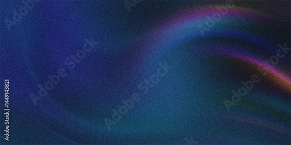 Fototapeta blue purple wave gradient noise effect background grainy texture effect web banner header poster design, abstract wave pattern