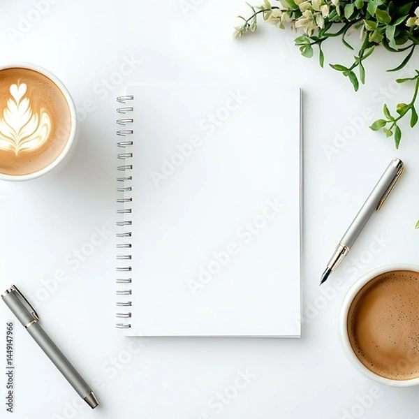 Obraz Early retirement investment management strategies home office budgeting tools minimalist environment