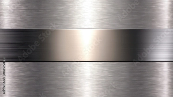 Fototapeta Seamless brushed metal texture with ultra modern design and sleek finish