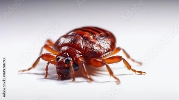 Fototapeta A bed bug on a white background