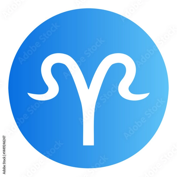 Obraz aries Gradient icon