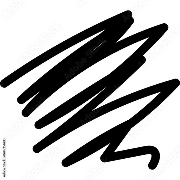 Fototapeta Blank Line Scribble