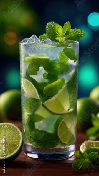 Fototapeta mojito created with Generative AI Technology, ai, generative