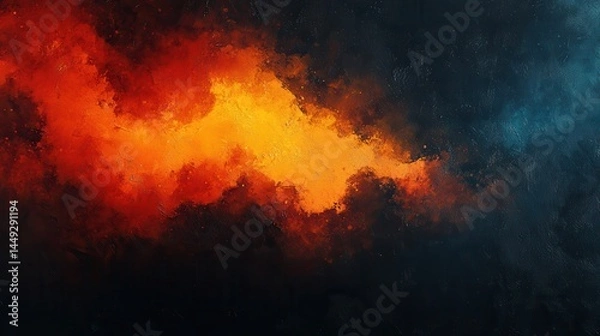 Obraz Abstract fiery cloudscape (19)