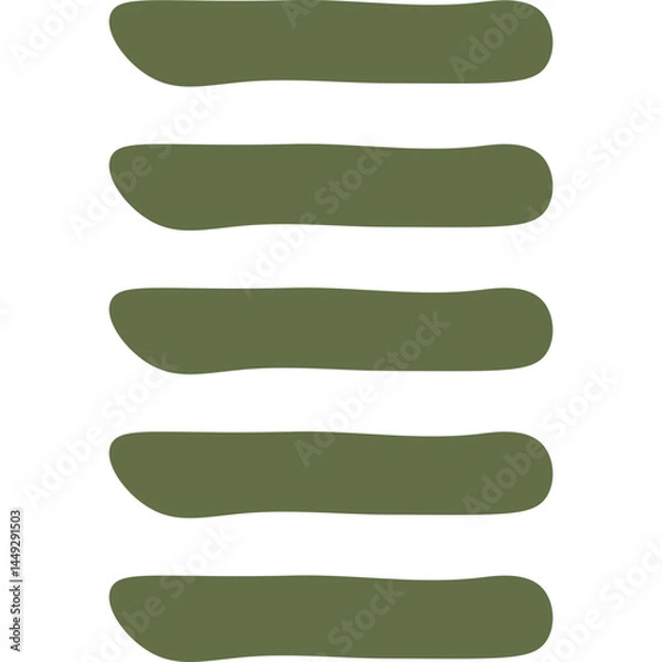 Obraz Organic List Menu