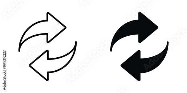 Fototapeta swap icon vector. switch icon. swap icon with two arrows. exchange arrow icons. two arrows in opposite directions symbol. interchange vector icon. circulation icon. transfer icon. vector illustration 
