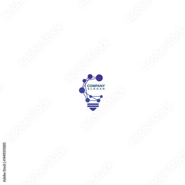 Fototapeta Blab technology  logo design and new idea logo