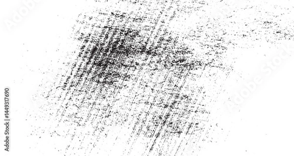 Fototapeta  Grunge distressed overlay texture. Black crack and dust isolated on Overlays line sketch vintage stamp texture with effect grunge. Vector line illustration of rough, dirty, grainy design. Vintage ske