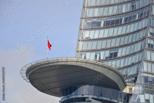 Obraz Vietnamese Air Force Helicopter Display on 50th Anniversary of National Reunification