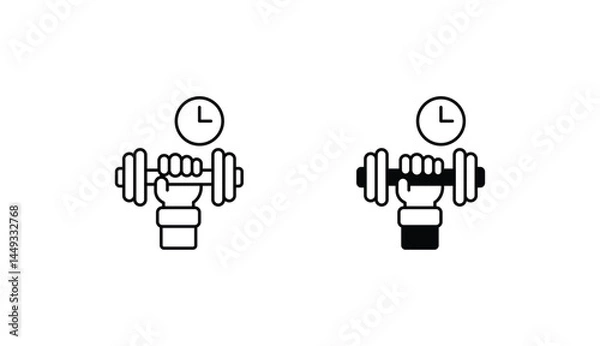 Fototapeta Exercise icon design with white background stock illustration