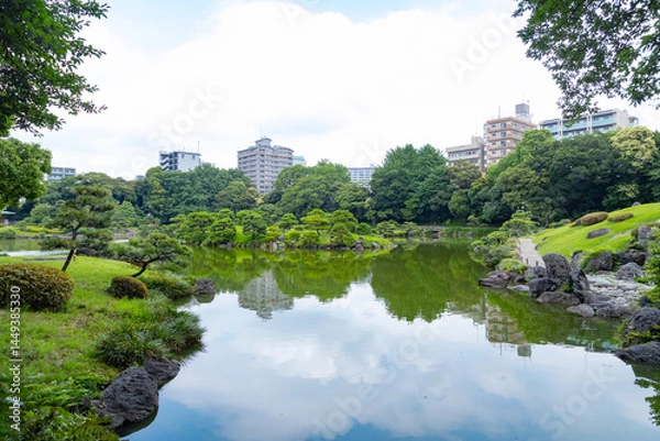 Obraz 初夏の清澄庭園