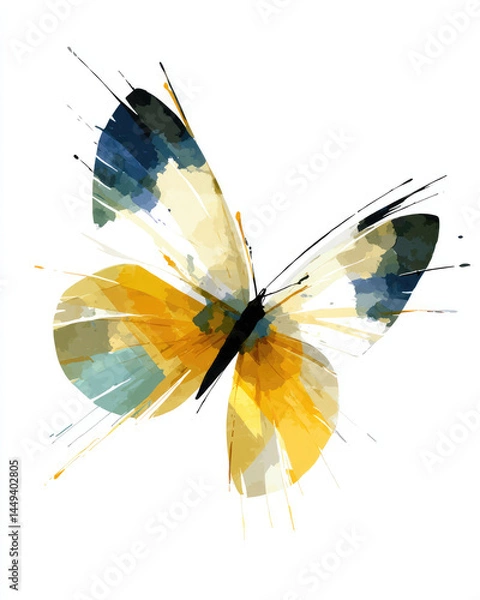 Obraz Whimsical butterfly with vibrant colors and abstract design
