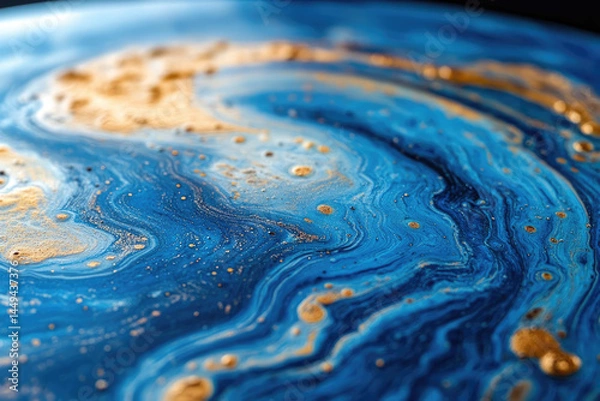 Obraz 8K Macro View of Soap Bubble's Fragile Colorful Surface