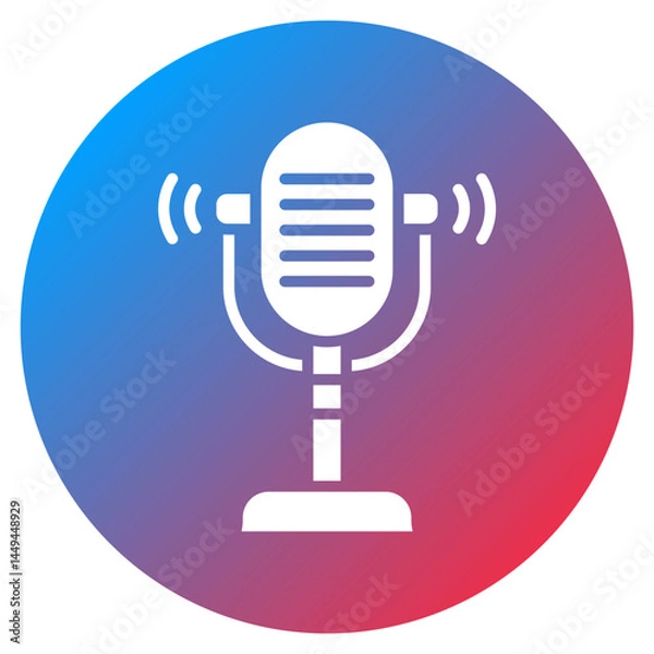 Obraz Boom Microphone Vector Icon