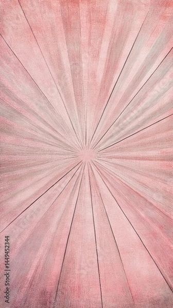 Obraz A radiant, textured backdrop of rosy hues and radiating lines.