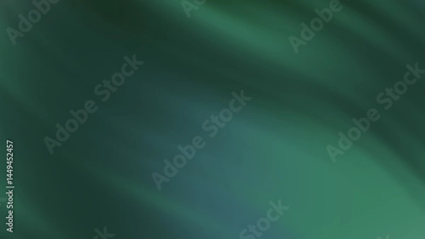 Fototapeta Green teal abstract background with light gradients. Suitable for presentations, marketing material, and digital designs needing a subtle backdrop.