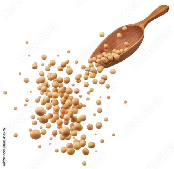 Fototapeta pouring soybeans