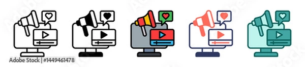 Fototapeta Display Ads multiple icon
