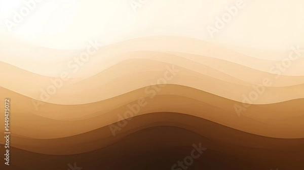Fototapeta Abstract Brown Wave Background Gradient Design