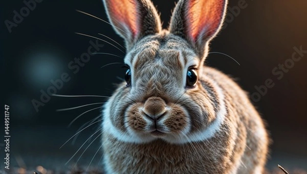 Obraz rabbit on a white background