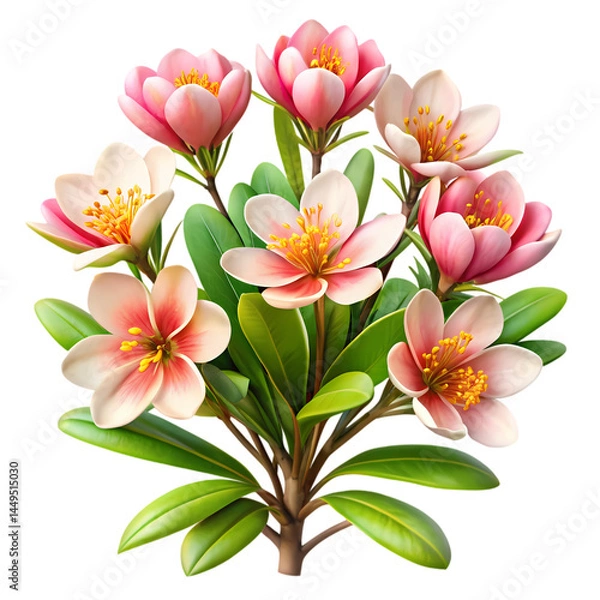 Fototapeta Stunning Pink Flowers: High-Resolution Image for Spring Designs