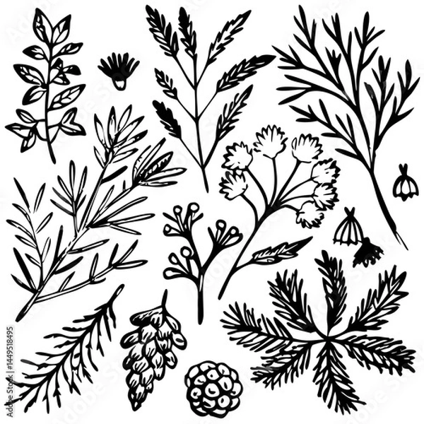 Obraz "Design a playful, pastel-colored illustration capturing a springtime theme. Include elements like bunnies, birds, flowers, and decorated Easter eggs in soft shades of pink, orange, blue, and green. T