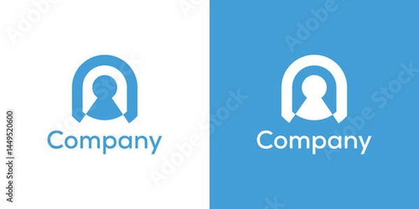 Obraz simple key icon logo design