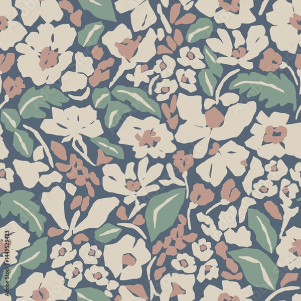 Fototapeta Vector floral seamless pattern