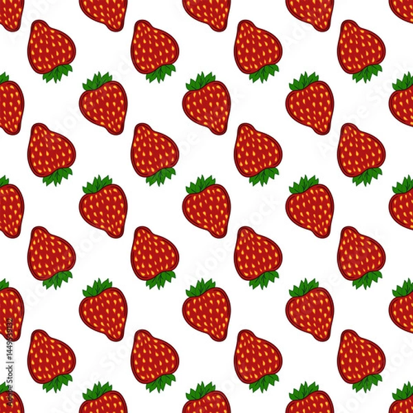 Fototapeta Pattern for textile or kitchen in hand draw style. Seamless pattern