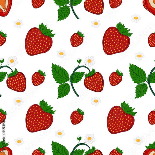 Obraz Pattern for textile or kitchen in hand draw style. Seamless pattern