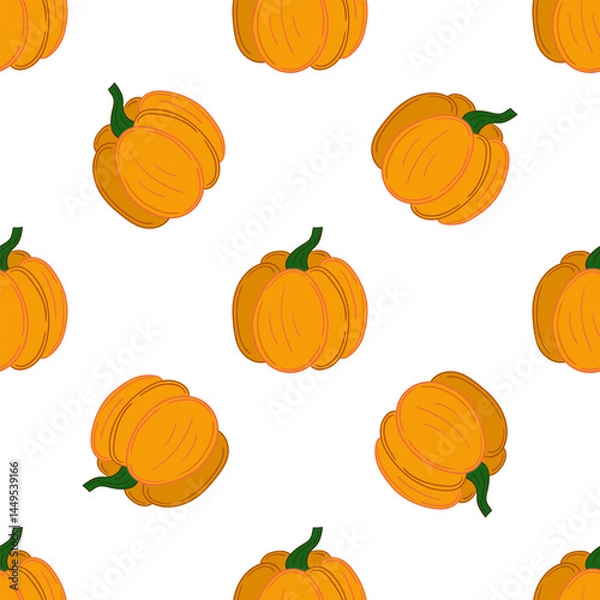 Fototapeta Pattern for textile or kitchen in hand draw style. Seamless pattern