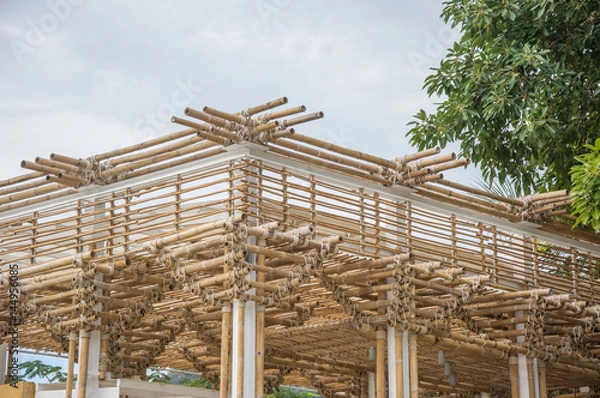 Obraz Bamboo building under construction