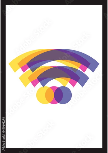 Obraz wifi icon full colour vector