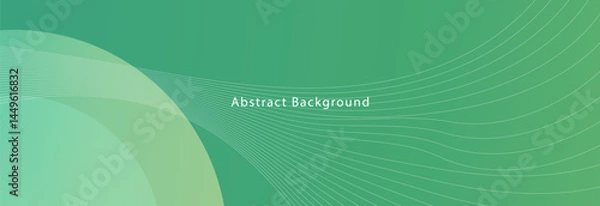 Obraz Abstract modern green background. vector.