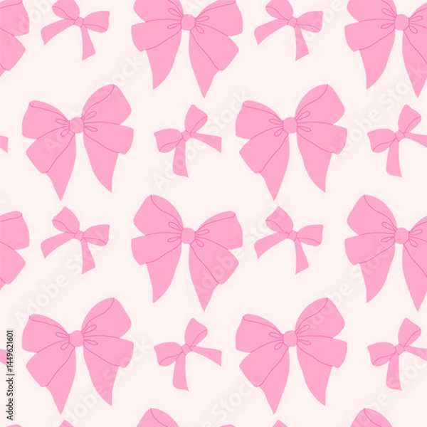 Fototapeta Pink ribbon pattern on a light background suitable for various design projects